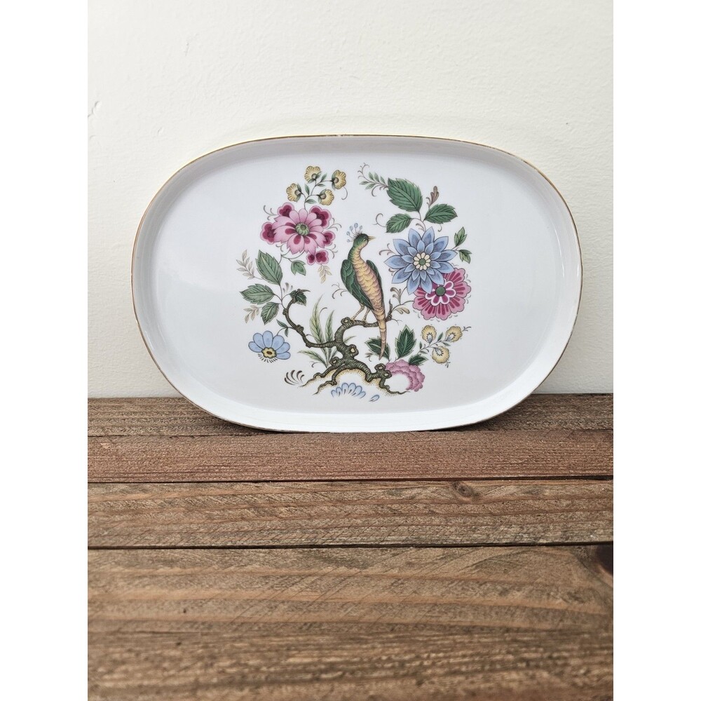 House Of Prill Porcelain Tray Or Dish Pattern Bird Of Paradise